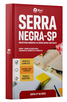 Apostila Prefeitura de Serra Negra-SP 2025