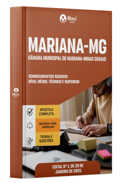 Apostila Câmara de Mariana-MG 2025