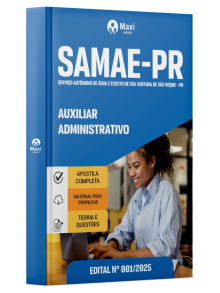 Apostila SAMAE - Serviço Autônomo de Água e Esgoto de Boa Ventura de São Roque - PR - 2025