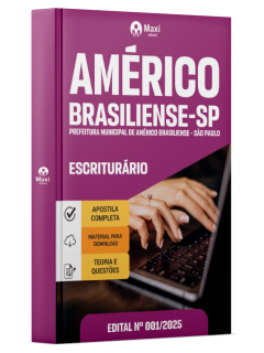 Apostila Prefeitura De Américo Brasiliense -  SP - 2025