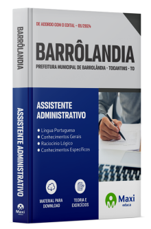 Apostila Prefeitura de Barrolândia-TO 2024