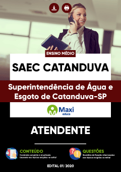Apostila Superintendência de Água e Esgoto de Catanduva-SP - SAEC Catanduva