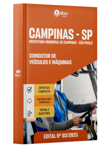 Apostila Prefeitura de Campinas - SP - 2025