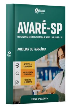 Apostila Prefeitura de Avaré-SP 2024
