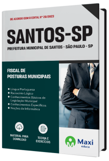 Apostila Prefeitura de Santos - SP - 2023