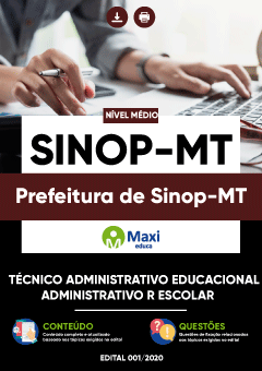 Apostila Prefeitura de Sinop-MT- Técnico Administrativo Educacional - Administrativo R Escolar