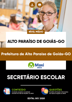 Apostila Prefeitura de Alto Paraíso de Goiás-GO