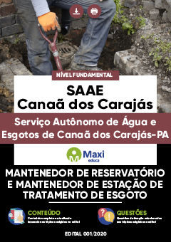 Apostila Serviço Autônomo de Água e Esgotos de Canaã dos Carajás-PA - SAAE de Canaã dos Carajás