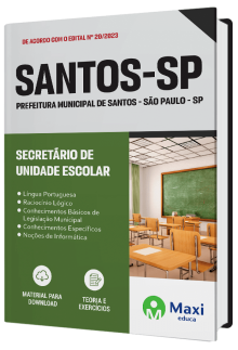 Apostila Prefeitura de Santos - SP - 2023