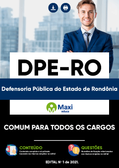 Apostila Defensoria Pública do Estado de Rondônia - DPE-RO
