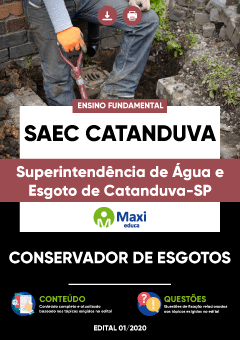 Apostila Superintendência de Água e Esgoto de Catanduva-SP - SAEC Catanduva