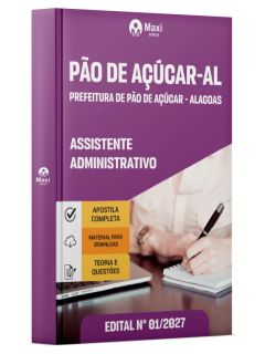 Apostila Prefeitura de Pão de Açúcar - Alagoas - AL