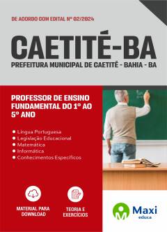Apostila Prefeitura de Caetité - BA - 2024 agógico