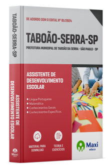 Apostila Prefeitura de Taboão da Serra - SP - 2024