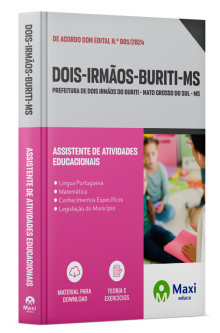 Apostila Prefeitura de Dois Irmãos do Buriti - MS - 2024