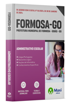 Apostila Prefeitura de Formosa - GO - 2024