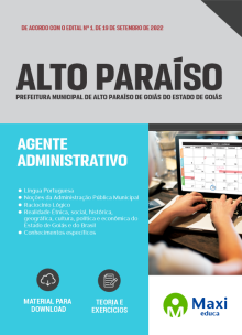 Apostila Prefeitura de Alto Paraíso de Goiás-GO 2022