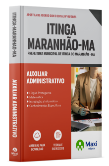 Apostila Prefeitura de Itinga do Maranhão - MA - 2024