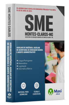 Apostila SME Montes Carlos - MG - 2024