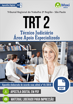 Apostila Digital em PDF do Tribunal Regional do Trabalho 2ª Região - São Paulo - TRT 2