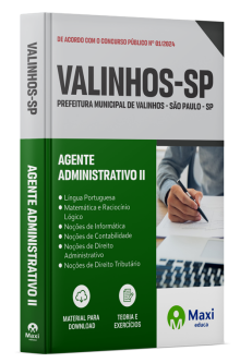 Apostila Prefeitura de Valinhos - SP - 2024