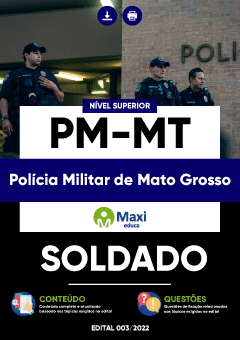 Apostila Digital em PDF da Polícia Militar de Mato Grosso - PM-MT