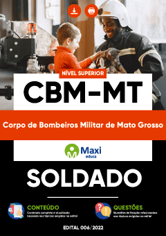 Apostila Digital em PDF do Corpo de Bombeiros Militar de Mato Grosso - CBM-MT