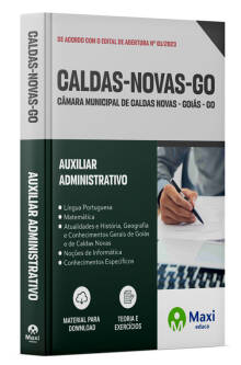 Apostila Câmara de Caldas Novas - GO - 2023