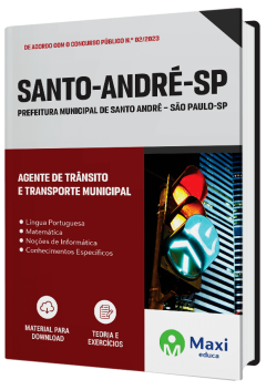 Apostila Prefeitura de Santo André - SP - 2023 - Agente de Trânsito e Transporte Municipal