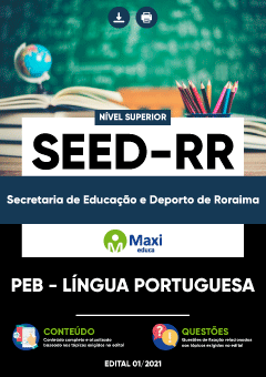 Apostila Digital em PDF da Secretaria de Educação e Deporto de Roraima - SEED-RR
