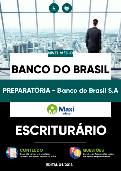 Apostila Preparatória Digital em PDF do Banco do Brasil S.A