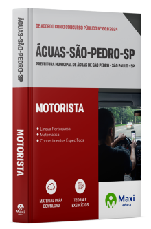 Apostila Prefeitura de Águas de São Pedro - SP - 2024