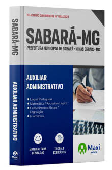 Apostila Prefeitura de Sabará  - MG - 2023