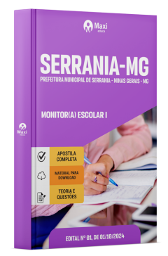 Apostila Prefeitura de Serrania - MG - 2024