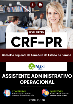 Apostila Conselho Regional de Farmácia do Estado do Paraná - CRF-PR