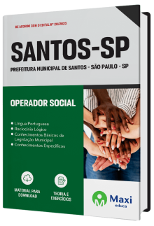 Apostila Prefeitura de Santos - SP - 2023