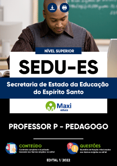 Apostila Secretaria de Estado da Educação do Espírito Santo - SEDU-ES
