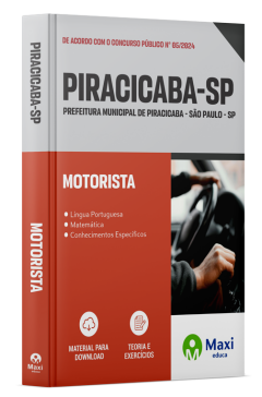 Apostila Prefeitura de Piracicaba - SP - 2024
