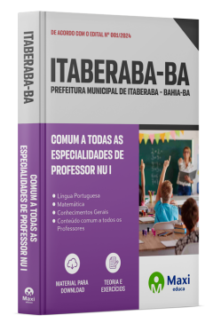 Apostila Prefeitura de Itaberaba -BA - 2024