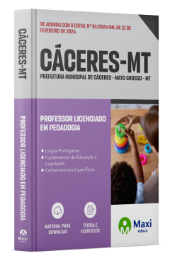 Apostila Prefeitura de Cáceres - MT - 2024