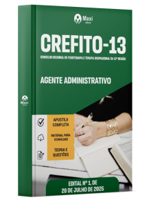 Apostila CREFITO 13 - Conselho Regional De Fisioterapia E Terapia Ocupacional Da 13ª Região - 2025