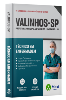 Apostila Prefeitura de Valinhos - SP - 2024