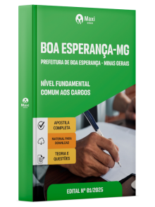 Apostila Prefeitura de Boa Esperança - MG - 2025