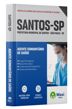 Apostila Prefeitura de Santos - SP - 2024
