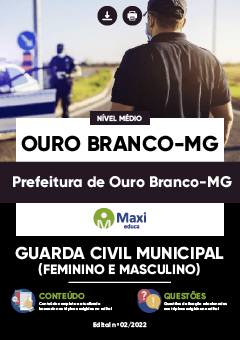 Apostila Prefeitura de Ouro Branco-MG