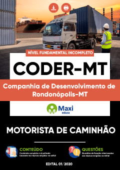 Apostila Companhia de Desenvolvimento de Rondonópolis-MT - CODER-MT