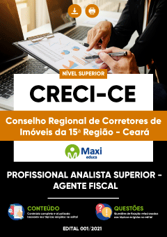 Apostila Conselho Regional de Corretores de Imóveis da 15ª Região - Ceará - CRECI-CE