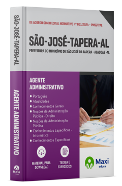 Apostila Prefeitura de São José da Tapera-AL 2024