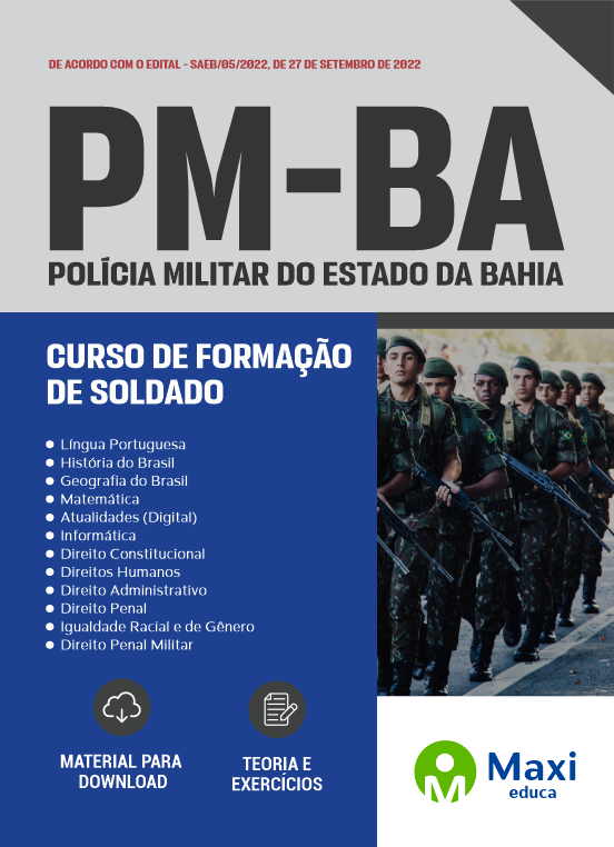 Concurso PM BA, Direito Penal Militar