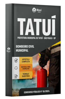 Apostila Prefeitura de Tatuí - SP - 2024